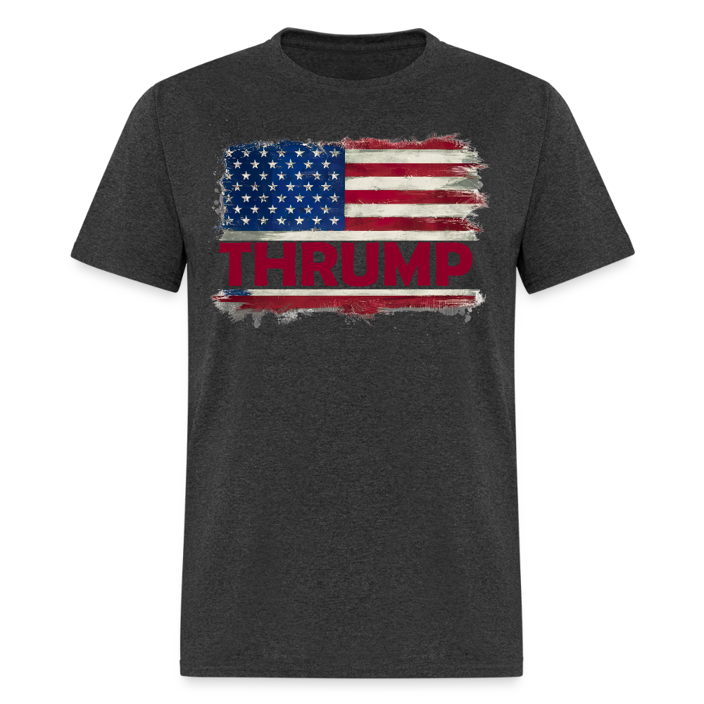 Thrump - Trump 3rd Term American Flag Unisex Classic T-Shirt - heather black