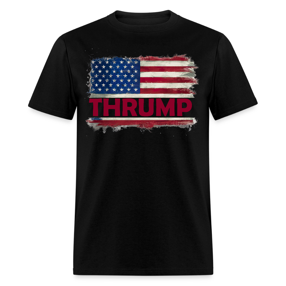 Thrump - Trump 3rd Term American Flag Unisex Classic T-Shirt - black