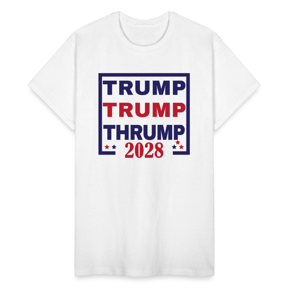 Trump Trump Thrump 2028 Gildan Ultra Cotton Adult T-Shirt - white