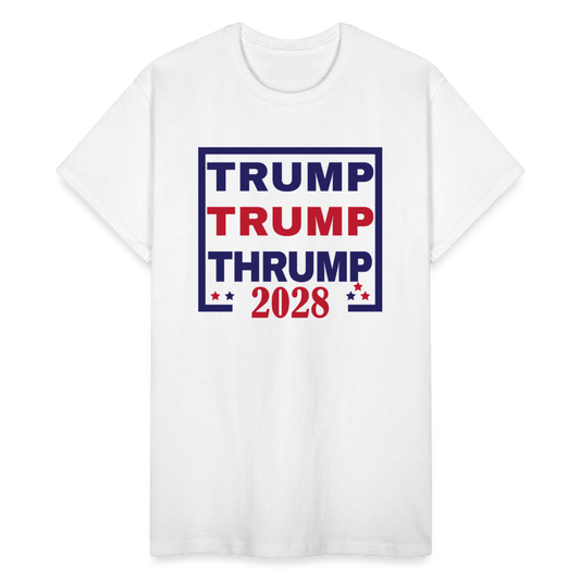 Trump Trump Thrump 2028 Gildan Ultra Cotton Adult T-Shirt - white