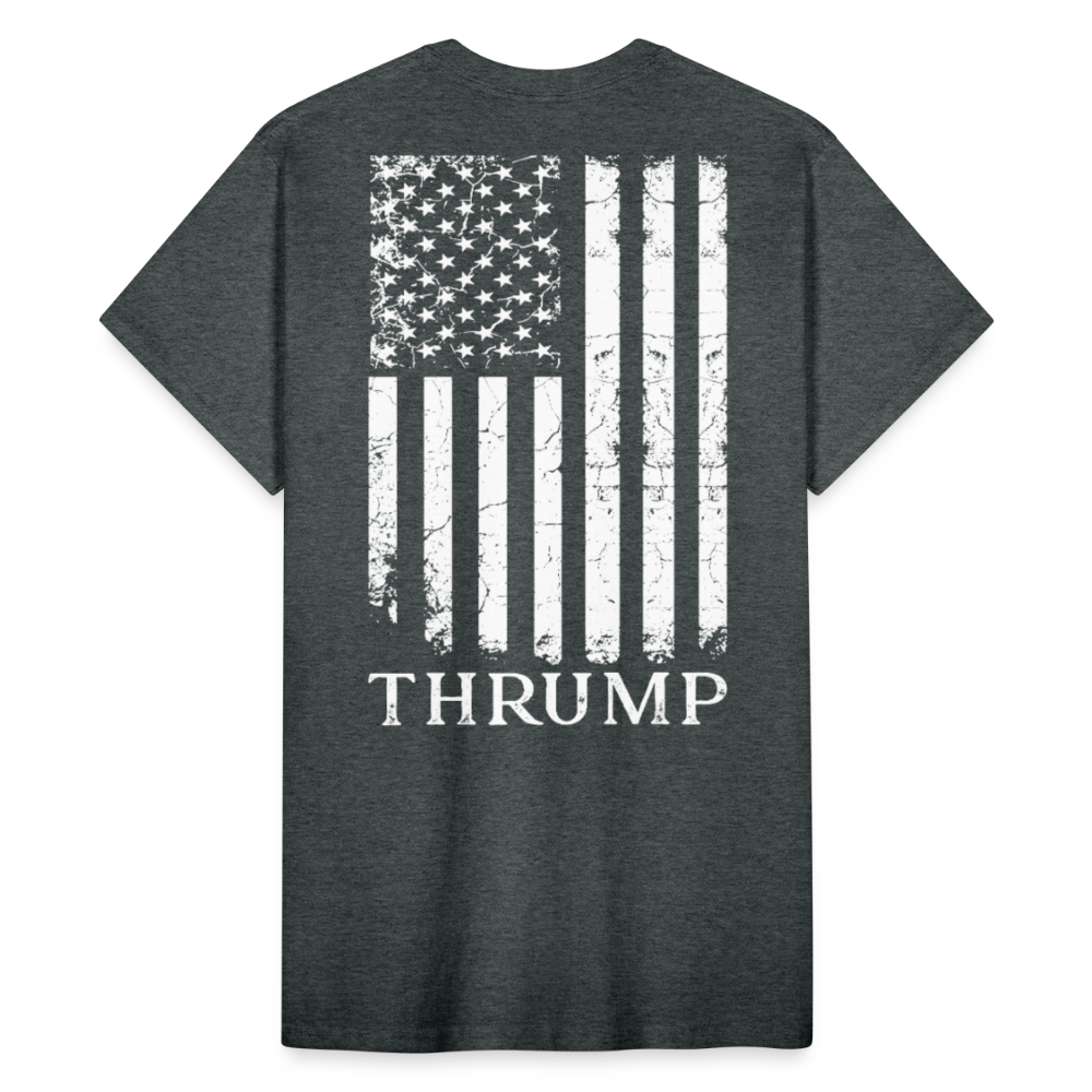 Thrump Flag Gildan Ultra Cotton Adult T-Shirt - deep heather