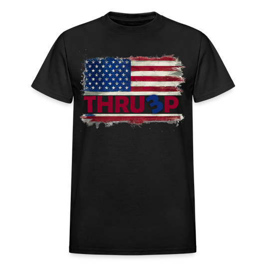 Thru3p -  Trump 3rd Term American Flag Gildan Ultra Cotton Adult T-Shirt - black