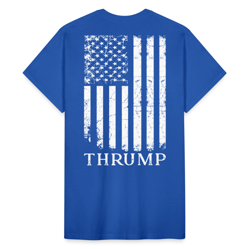 Thrump Flag Gildan Ultra Cotton Adult T-Shirt - royal blue