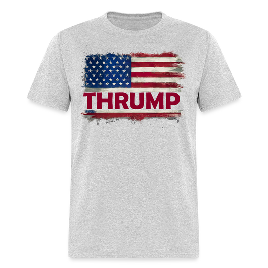 Thrump - Trump 3rd Term American Flag Unisex Classic T-Shirt - heather gray